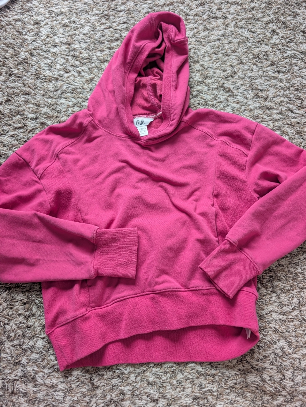 Athleta Girls' Fuchsia Hooded Sweatshirt Size 8-10